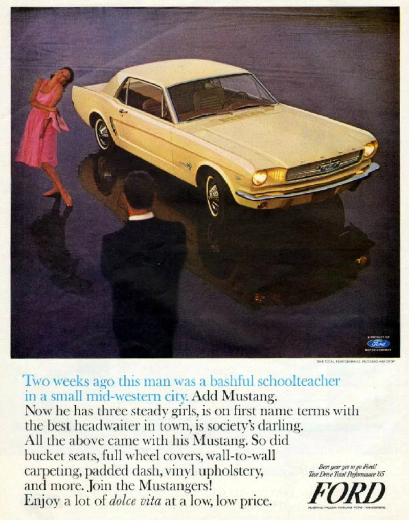 1965 Mustang vintage auto ad; Join the Mustangers 1965 Mustang vintage auto ad; Join the Mustangers